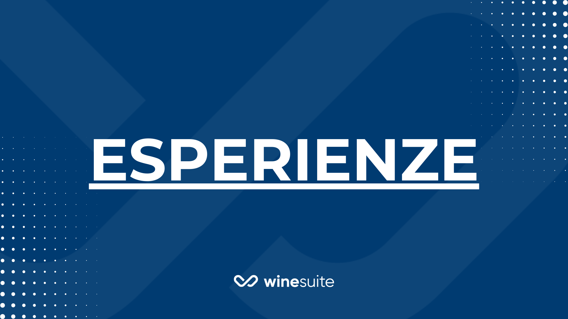 1. Esperienze - INTRO