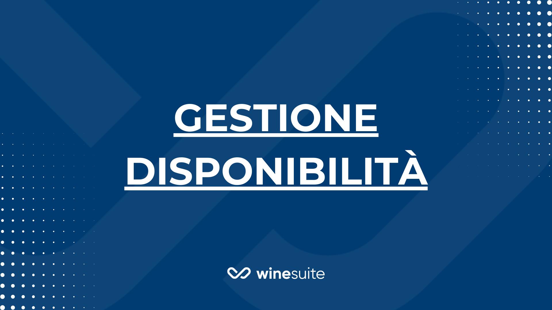 2.Gestione Disponibilità INTRO